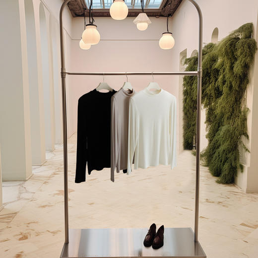 【超值品牌单】i烟管领云感澳洲绵羊毛醋酸发热腈纶保暖上衣女简约百搭修身打底衫 商品图2