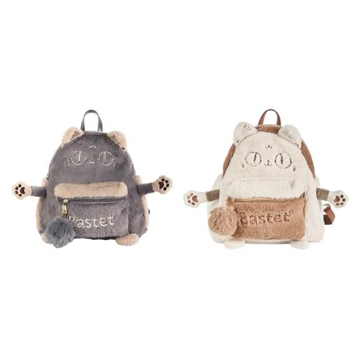 大英博物馆 盖亚·安德森猫和她的朋友们系列 萌猫可爱毛绒双肩包 灰色//驼色 商品图4