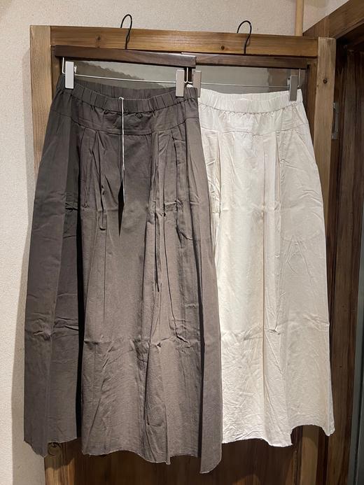 elsa esturgie 自然毛边裙摆宽腰带半身裙 商品图14