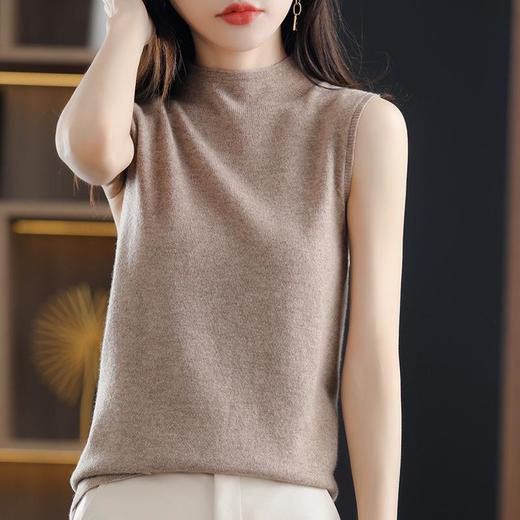 品质款2023秋季风气质套头半高领宽松型毛衣女式针织衫 商品图1