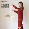 likeuu家居服龙年抱抱系列半边绒秋冬款红色睡衣套装 商品缩略图2