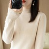 2023秋冬新款半高领毛衣女短款套头针织打底衫纯色长袖女装上衣 商品缩略图2