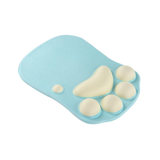 【可爱猫爪造型设计，缓解手腕疲劳和不适感！】护腕鼠标垫可爱猫爪护腕垫办公游戏大号键盘垫硅胶防滑手枕lm 商品图3