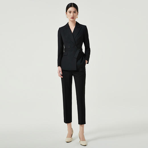 IWY/高级感职业套装女黑色西服外套正装气质通勤售楼部工作服秋CP12318 商品图1