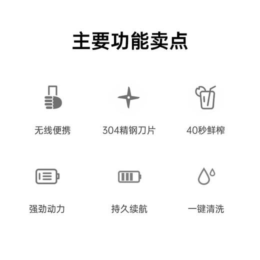 美菱（MeiLing）榨汁机水果小型便携式迷你电动多功能料理机果汁机榨汁杯可打米糊 MM-J35 商品图5