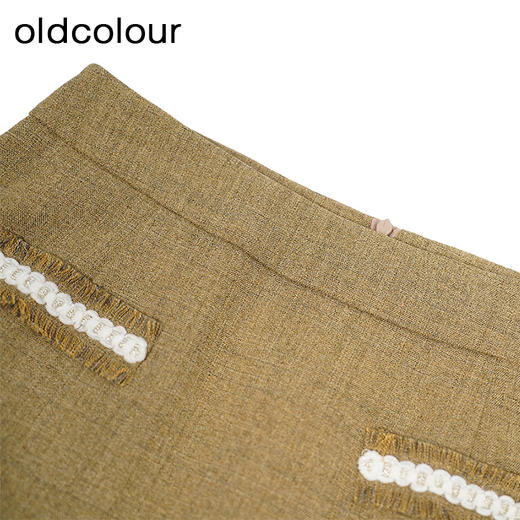 oldcolour小香风半身裙秋季新款气质A字显瘦小短裙女GO31061876 商品图3
