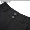 oldcolour黑色高腰微喇裤秋季新款气质显瘦百搭休闲裤女O31073109 商品缩略图2