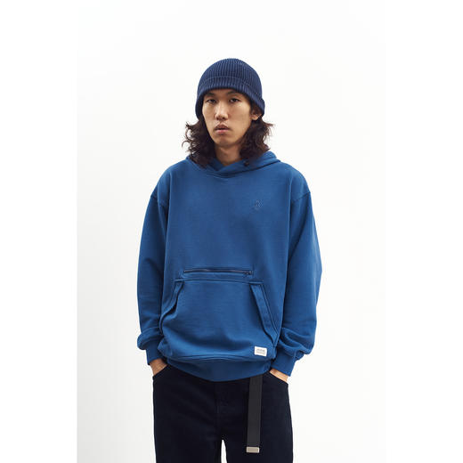 吃茶去chichaqu全棉扣绳带帽卫衣 商品图2