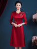 JC-5373婚宴礼服女喜婆婆婚宴装高贵年轻丈母娘敬酒服结婚连衣裙 商品缩略图1