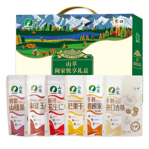 山萃阖家悦享坚果礼盒808g 商品图0