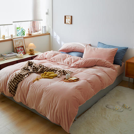 【天鹅绒纯色四件套】天鹅绒四件套加厚保暖绒布四件套纯色法兰绒四4件套 商品图2