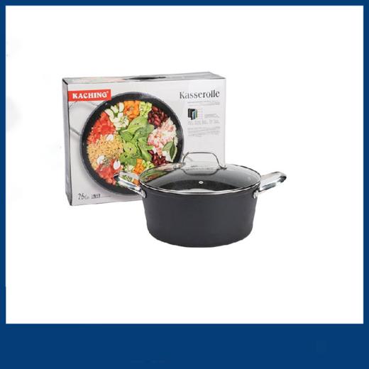 DLL【中欧班列精选】德国KACHING不粘锅汤锅（带盖）26cm 商品图1