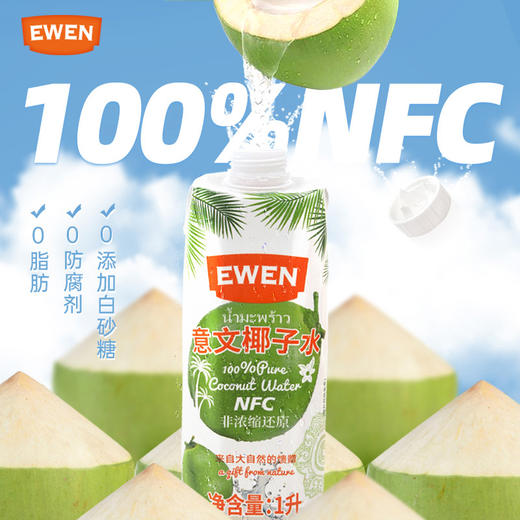 泰国进口意文椰子水1L 商品图0