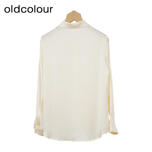 oldcolour杏色长袖衬衫秋季新款气质百搭通勤上衣女GO31013871 商品图1