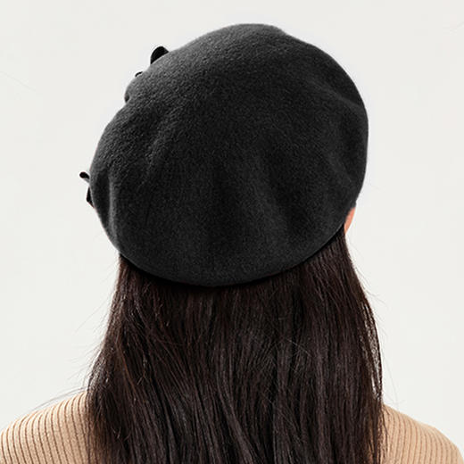 YORO容若珠链蝴蝶结贝雷帽（20-21214） 商品图1