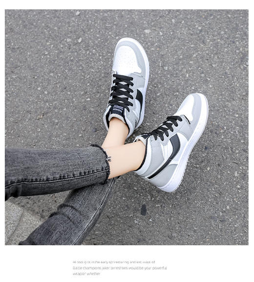 【奢华双标签，彰显个性魅惑】高帮设计，凸显俏皮风姿，PU皮面透气舒适，轻盈恣意，舒适休闲，时尚气息十足！ 商品图3