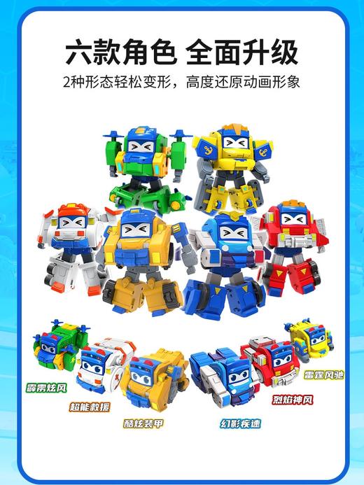 咏声动漫百变校巴之火星大冒险变形变脸歌德合体机器人儿童男孩玩具 商品图1