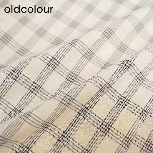 oldcolour格子西装外套秋季新款休闲百搭短袖上衣女GO31048888 商品图3