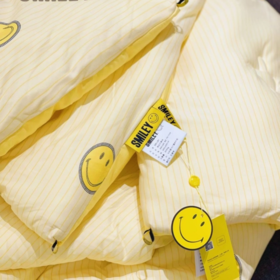 SMILEY/笑脸 秋冬保暖亲肤抑菌被黄色礼盒装200*230（6斤）[福利品]
