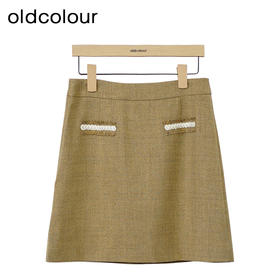 oldcolour小香风半身裙秋季新款气质A字显瘦小短裙女GO31061876