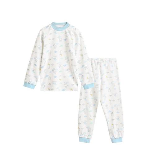 丽婴房-内衣类（秋）G3半高领套装6_浅蓝 商品图0