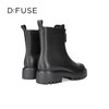 Dfuse迪芙斯冬季新款牛皮厚底前拉链鬼帝靴短靴女DF34116002 商品缩略图9
