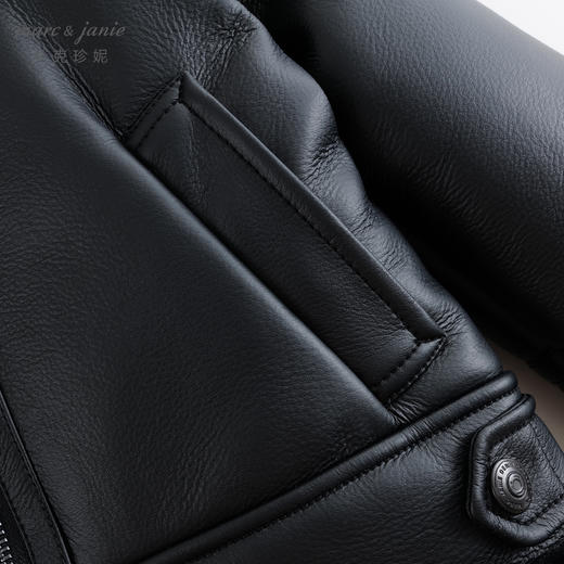 【加绒】马克珍妮冬装男童仿皮毛一体皮衣夹克儿童保暖外套231213 商品图4