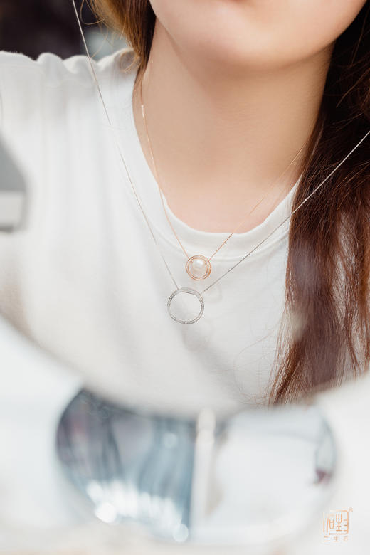 18K金同心缘珍珠多用款项链 商品图10