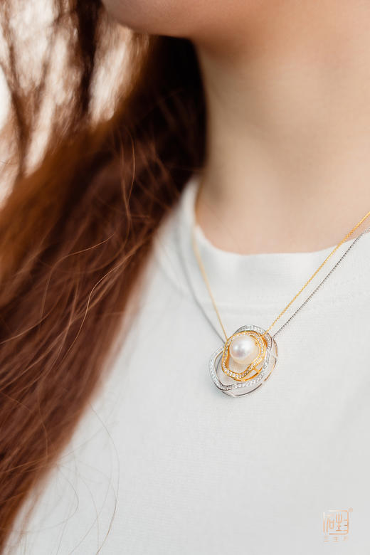 18K金同心缘珍珠多用款项链 商品图5