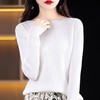 2023秋季新款针织衫毛衣女一字领打底衫女长袖 商品缩略图3