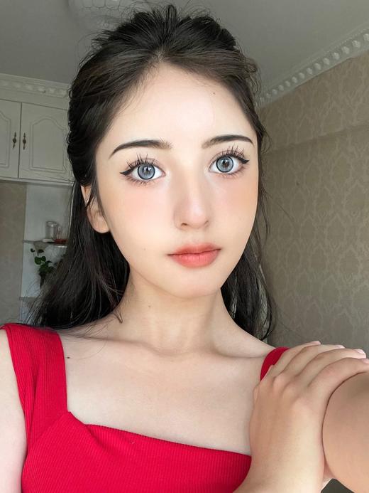 doragina 云朵绒绒 14.2mm 年抛 含硅水凝胶 蓝灰 商品图3