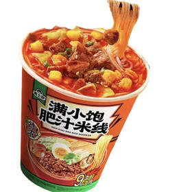 满小饱浓汤肥汁米线桶装粉丝酸辣粉速食粉面方便面泡面现货