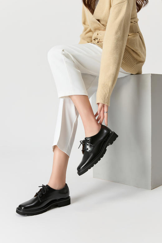 【KD厚底款】50年制鞋经验师傅匠心之作！Kacey Devlin内里 进口鹿皮休闲鞋 松糕鞋/厚底乐福鞋 商品图7