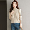 秋冬新款，半高领高腰毛衣女短款宽松小个子针织衫上衣套头衫CC-J259 商品缩略图2