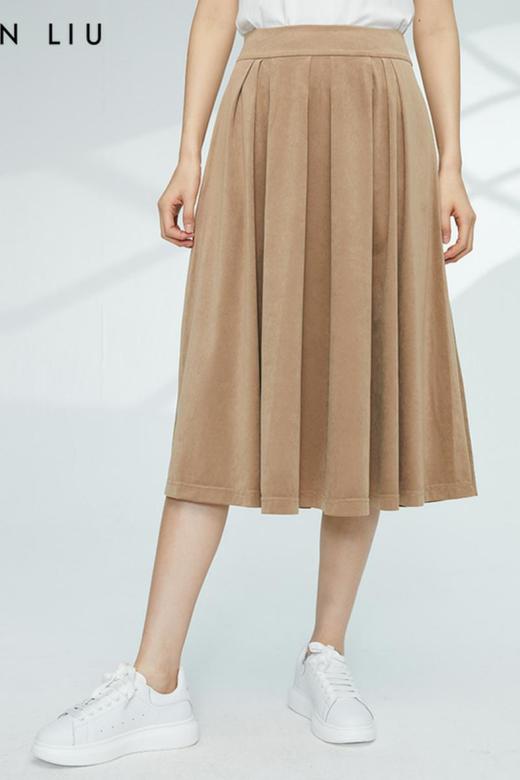 VIVIAN LIU薇薇安刘R2354002秋女装新款针织三醋酸A型长款半裙 商品图5