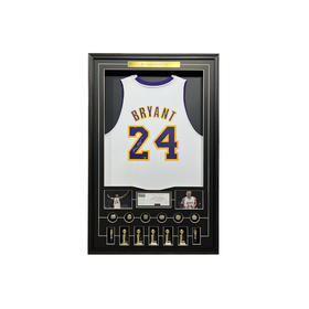 收藏系列 科比 湖人队24号白色 亲笔签名球衣