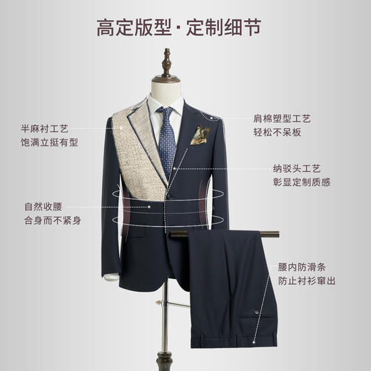 80羊毛半定制套西 商品图2