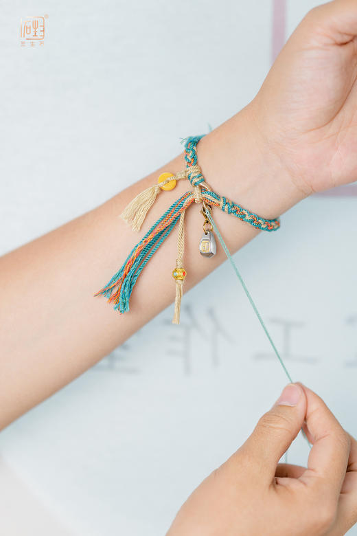 藏风手工编织挂饰+编织手绳套装 商品图3