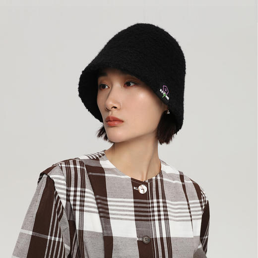帽仕汇-KEYONE 羊毛卷小花水桶帽 商品图1