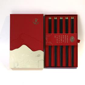 福禄筷子礼盒°紫光檀