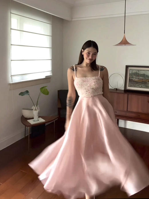 my pink satin skirt 商品图1