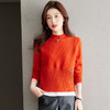 秋冬新款，半高领高腰毛衣女短款宽松小个子针织衫上衣套头衫CC-J259 商品缩略图3