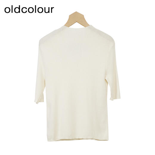 oldcolour修身显瘦针织衫秋季新款气质百搭中袖上衣女GO31052830 商品图2