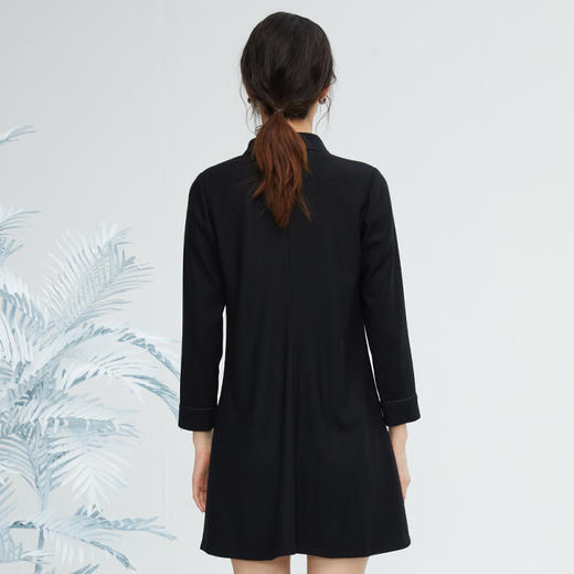 VIVIAN LIU薇薇安刘R2344106秋女装新款羊毛混纺H型长袖连衣裙 商品图1