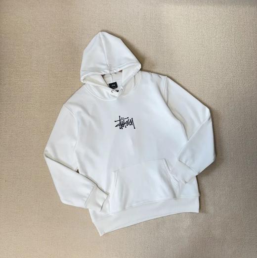 斯图西情侣款复合短绒连帽休闲卫衣 商品图1