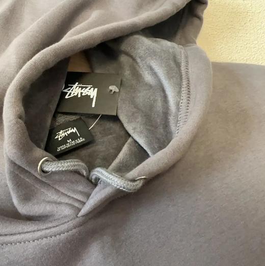 斯图西情侣款复合短绒连帽休闲卫衣 商品图3