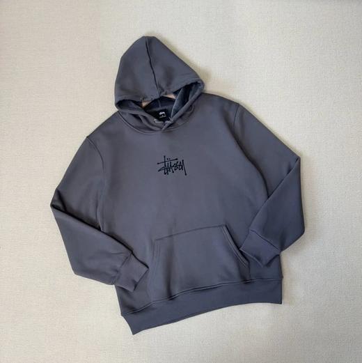 斯图西情侣款复合短绒连帽休闲卫衣 商品图2