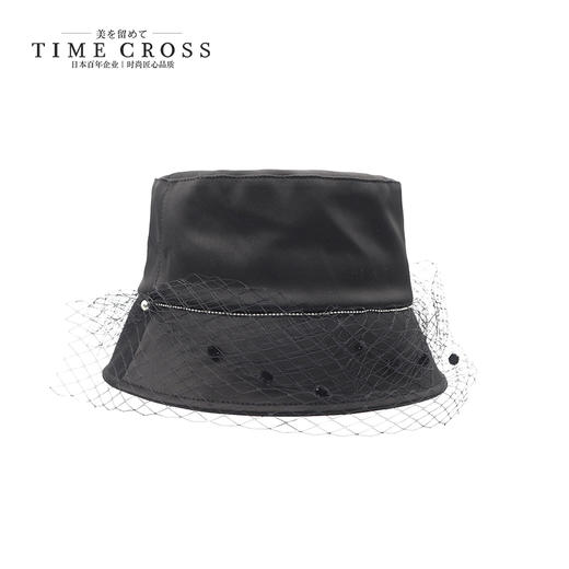 YORO容若缎感网纱渔夫帽（DN0011） 商品图0