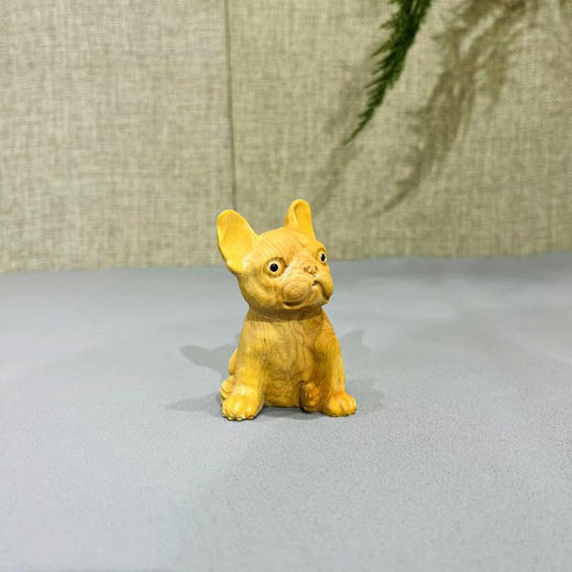 斗牛犬°黄杨小摆件 商品图0