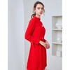 EITIE爱特爱秋季新款时尚通勤显瘦百搭小黑裙喇叭袖连衣裙女C2007532 商品缩略图7
